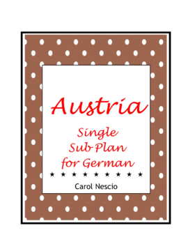 Preview of Austria ~ Sub Plan for German