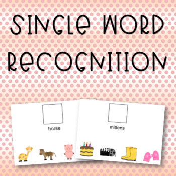 Preview of Single Word Recognition