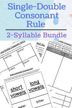 Preview of Single Double Consonant Rule Bundle