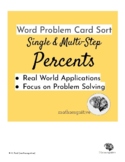 Single and Multi-Step Percent Word Problem Sort