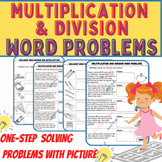 Single-step Multiplication And Division Word Problem Worksheets
