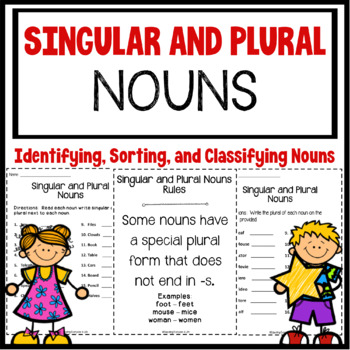 Singular And Plural Nouns by Educating Everyone 4 Life | TpT