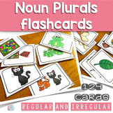 Singular & Plural Nouns Flashcards | Regular & Irregular |