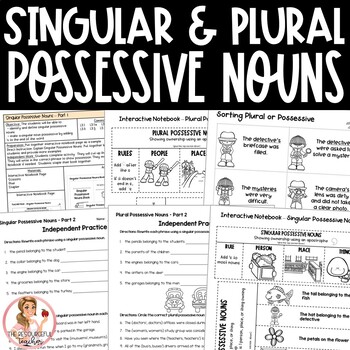 Preview of Singular Possessive Nouns and Plural Possessive Nouns | 3rd Grade | L.3.2d