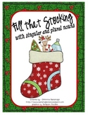 Singular and Plural Noun Christmas Fill that Stocking Game