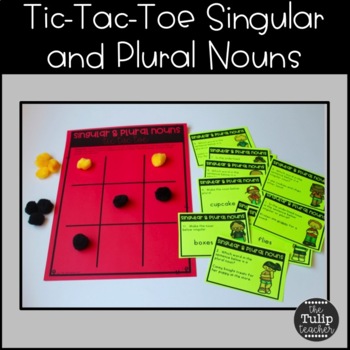 Singular and Plural Noun Games and Quiz by The Tulip Teacher | TpT