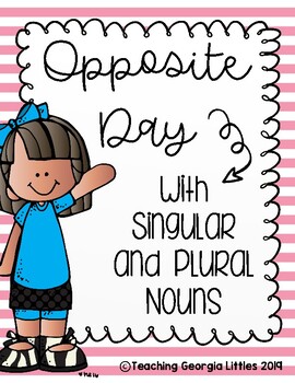 Preview of Singular and Plural Noun Handout Practice - Writing Opposites