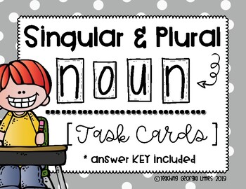 Preview of Singular and Plural Noun Task Cards