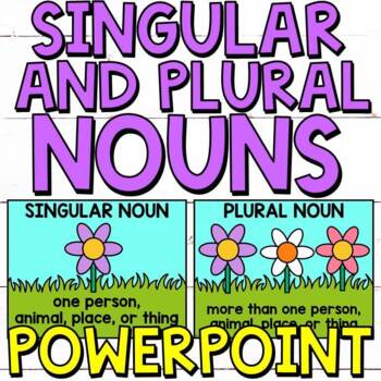 Preview of Singular and Plural Nouns PowerPoint Activity
