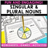 Singular & Plural Noun Activities, Worksheets, Games: S, E