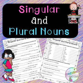 Preview of Singular and Plural Nouns