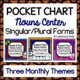 Pocket Chart Center | Singular and Plural Nouns Bundle | D