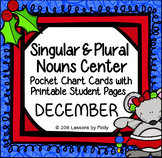 Pocket Chart Center | Singular and Plural Nouns | December