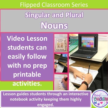 Preview of Singular and Plural Nouns:  Flipped Classroom Series