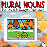 Singular and Plural Nouns - Fall Grammar - Google™ Slides
