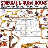 Plural Nouns Halloween Grammar Activity Write the Room