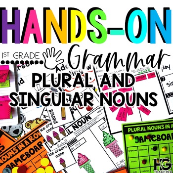 Preview of Singular and Plural Nouns Hands-on Grammar Activities, Games, Lesson Plans
