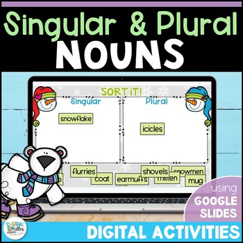 Preview of Irregular Plural Nouns - Singular and Plural Nouns Grammar Practice Review