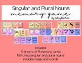 Singular and Plural Nouns Memory Matching Game