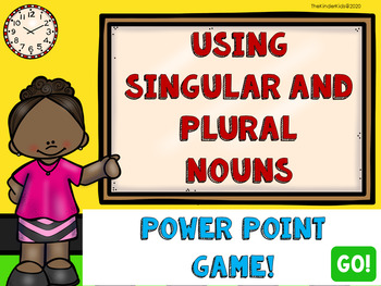 Preview of Singular and Plural Nouns PowerPoint Game