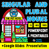 Singular and Plural Nouns PowerPoint, Worksheets, Posters,