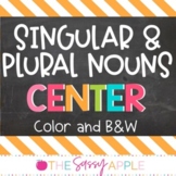 Singular & Plural Nouns Sorting Center with Recording Shee