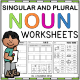 Singular & Plural Nouns Worksheets First and Second Grade