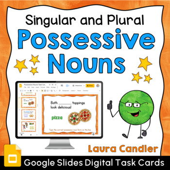 Preview of Singular and Plural Possessive Nouns Google Slides Task Cards