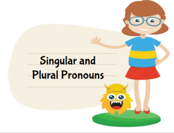 Preview of Singular and Plural Pronouns-Digital-Google Classroom-Editable