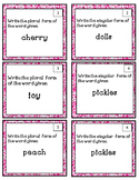 Singular and Plural Nouns Scoot Task Cards