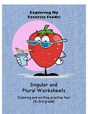 Singular and Plural Worksheets - Food