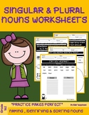 Singular and plural noun worksheets