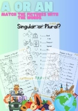 Singular or Plural? Match the pictures with the words. Wri