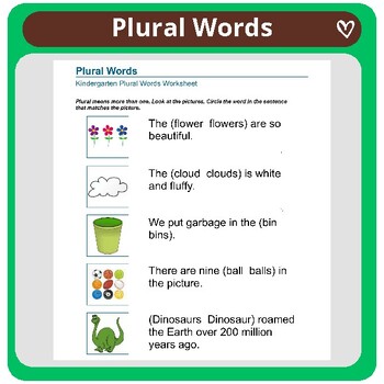 Preview of Singular vs. Plural Sentence Matching Worksheets