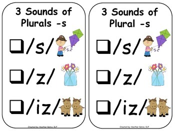 singular plural nouns and the 3 sounds of plural s by heather bates