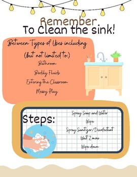 Preview of Sink Sanitizing Reminder