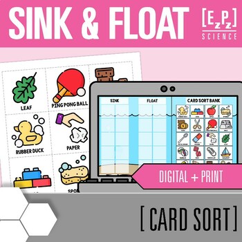 Preview of Sink and Float Card Sort Activity | Relative Density | Science Card Sorts