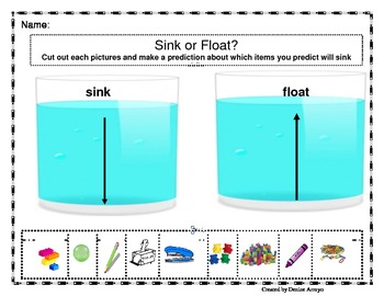 Sink Or Float Worksheets Teaching Resources Tpt