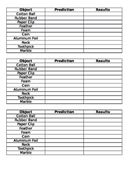 Preview of Sink or Float Activity