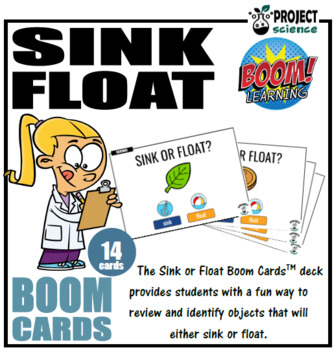 Preview of Sink or Float Boom Cards™ - Distance Learning