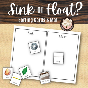 Preview of Sink or Float Montessori Buoyancy Card Sort