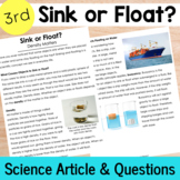 Sink or Float Reading Comprehension Passage | Relative Den