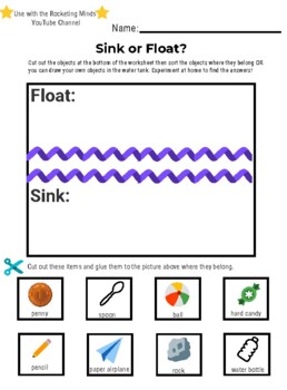 Preview of Sink or Float Sorting Worksheet