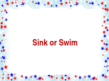 Preview of Sink or Swim Civics and Economics - Powers of the Government)