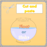 Sink or float? cut and paste activity worksheets
