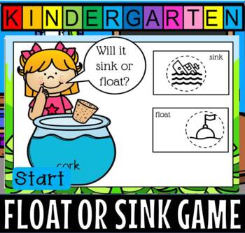 Preview of Sink or float powerpoint game