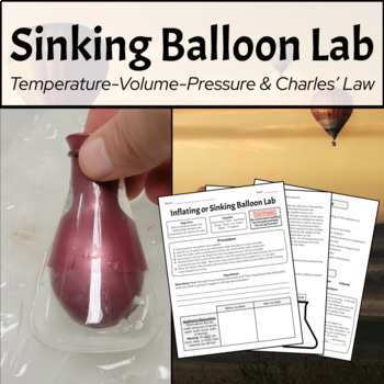 Preview of Sinking Balloon Lab (Temperature-Volume-Pressure & Charles' Law)