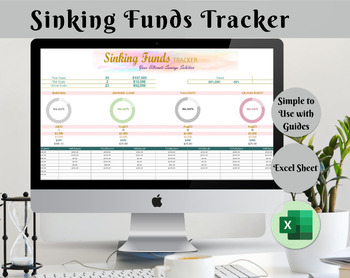 Preview of Sinking Funds Tracker Excel sheet | Sinking Fund Tracker  Savings Tracker Excel