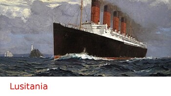 Preview of Sinking of the Lusitania Presentation with Questions