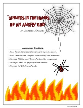 Preview of "Sinners in the Hands of an Angry God" Essay Bundle